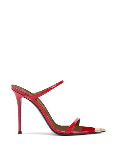 Giuseppe Zanotti Intriigo Jewelry Metal-detail Sandals In Red