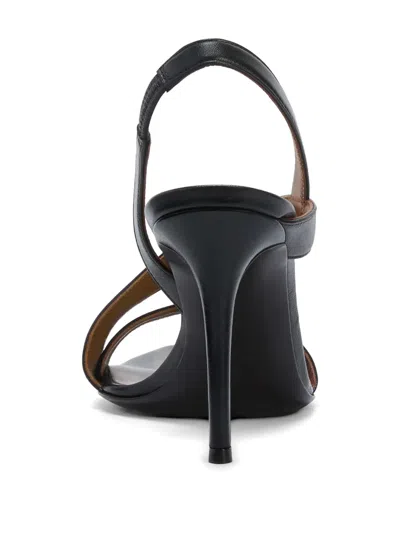 Giuseppe Zanotti 90mm Leather Pointed-toe Sandals In Black