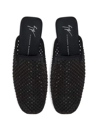 Giuseppe Zanotti Everett Slippers In Black