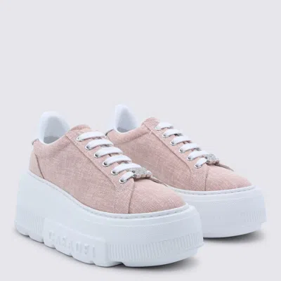 Casadei Pink Leather Nexus Solar Eclipse Sneakers