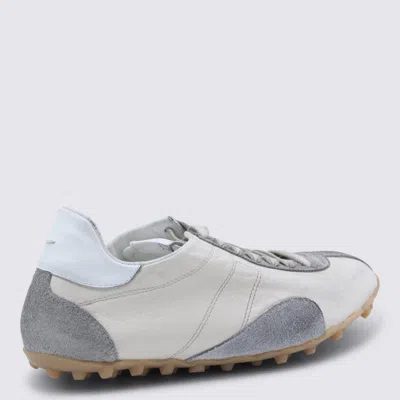 Maison Margiela Sprinters Beige Sneaker With Insert Design And Notched Sole In Leather Woman In Multi