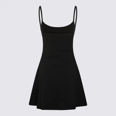 Diesel Mini Dress With Spaghetti Straps And Scoop Neck In Black