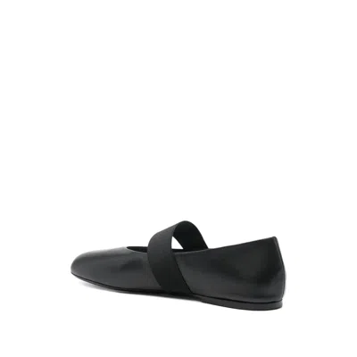 Co Elastic-strap Ballet Flats In Black