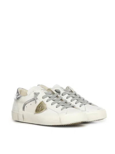 Philippe Model Prsx Leather Sneaker In Multi