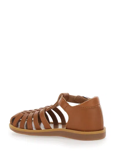 Pom D'api Pitti Nappa In Brown