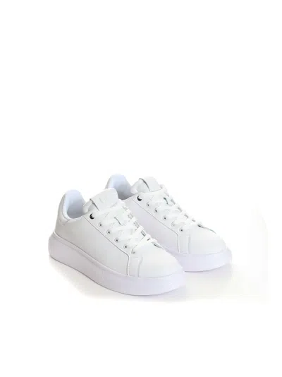 Just Cavalli Platform Sneakers In White
