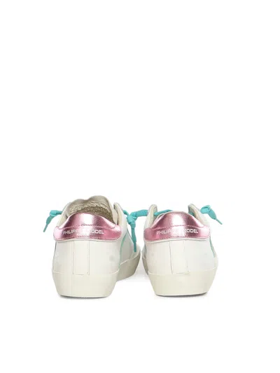 Philippe Model Prsx Leather Sneaker In White