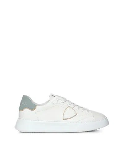 Philippe Model Triangle-patch Sneakers In White