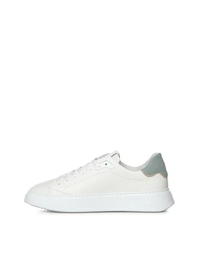 Philippe Model Triangle-patch Sneakers In White
