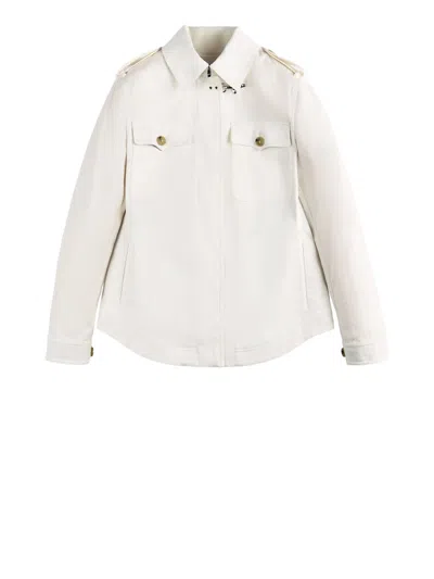 Fay Shirt Jacket Con Gancio Shirt Jacket In White