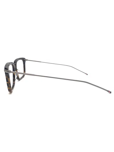 Thom Browne Tortoiseshell Effect Square-frame Glasses In Brown