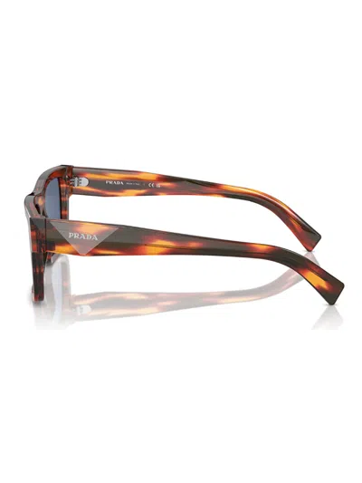 Prada 52mm Rectangular Sunglasses In Brown