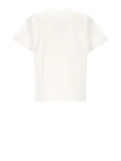 Givenchy Men White Crew Neck T-shirt With Logo On Front And Back In Cotton Man In White