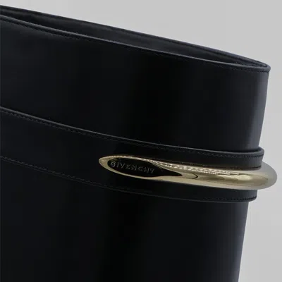 Givenchy Black Leather Boots In Black