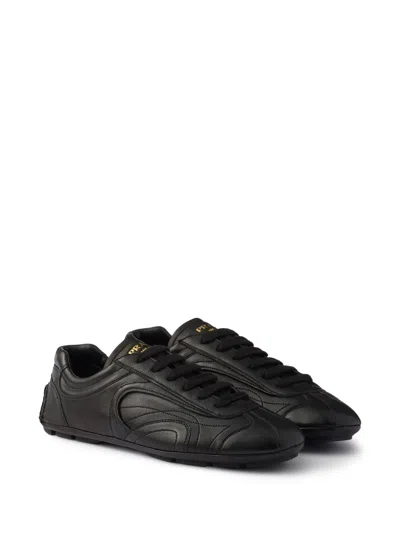 Prada Black Suede And Re Nylon Montecarlo Re Edition 2005 Sneakers In Multi