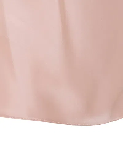 Pinko Carota Pink Sleeveless Top With Adjustable Spaghetti Straps And Ruched Neckline In Tech Fabric Woman In Neutral