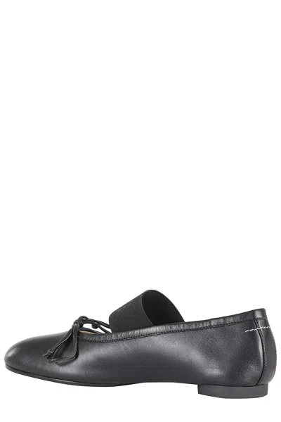 Mm6 Maison Margiela Mm6 By Maison Margiela Ballerina Anatomic Leather Flats In Black
