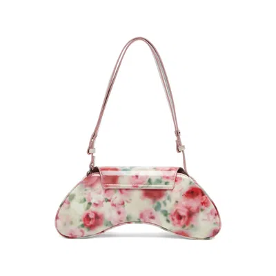 Diesel White And Pink Play Polyurethane Handbag In Neutral