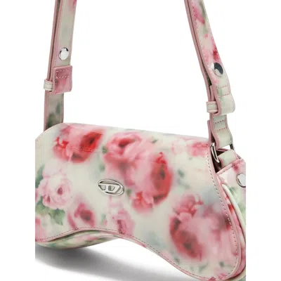 Diesel White And Pink Play Polyurethane Handbag In Neutral