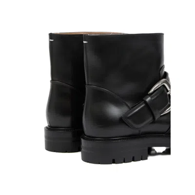 Maison Margiela Tabi Buckle-ankle Coutry Boots In Black