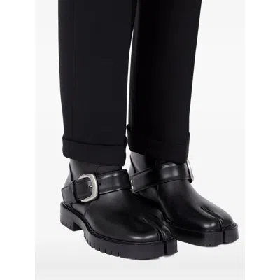 Maison Margiela Tabi Buckle-ankle Coutry Boots In Black