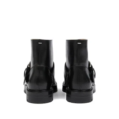 Maison Margiela Tabi Buckle-ankle Coutry Boots In Black