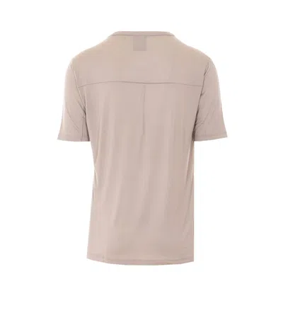 Thom Krom Crew-neck Elasticated T-shirt In Sand