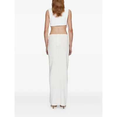 Christopher Esber Interlock Jersey Drape Top In White