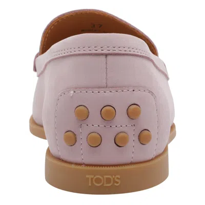 Tod's Tods Gomma Leggero Nubuck Loafers In Pink