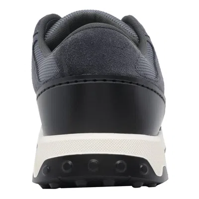 Tod's Mesh Panelled Lace-up Sneakers In Black