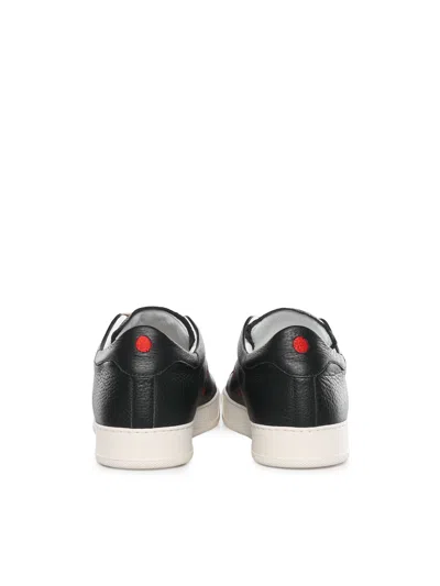 Kiton Pebbled Trainers In Black