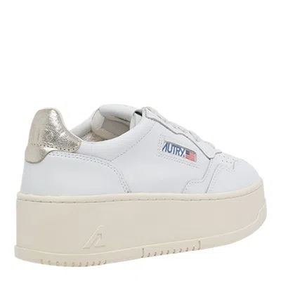 Autry Medalist Platform Sneakers In White