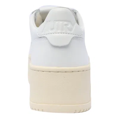 Autry Medalist Platform Sneakers In White