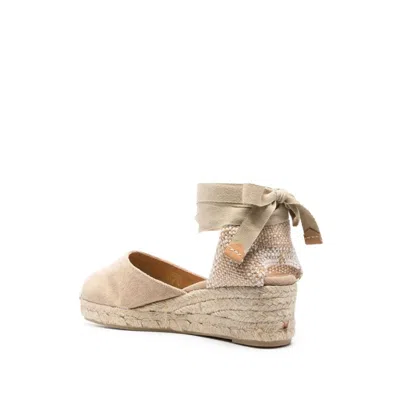 Castaã±er 50mm Wedge Espadrilles In Neutral