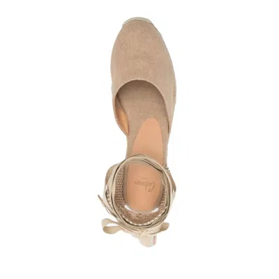 Castaã±er 50mm Wedge Espadrilles In Neutral