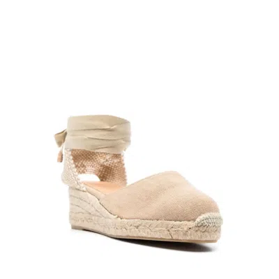 Castaã±er 50mm Wedge Espadrilles In Neutral