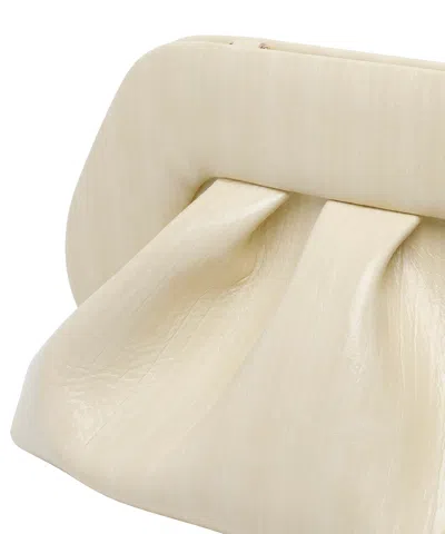 Themoirè Medium Bios Handbag In White