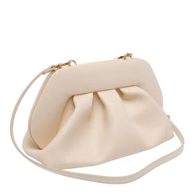 Themoirè Medium Bios Handbag In White