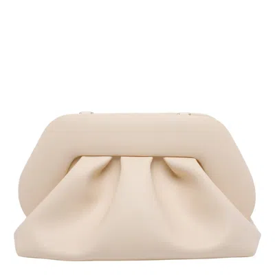 Themoirè Medium Bios Handbag In White