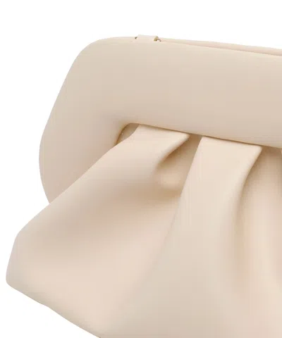 Themoirè Medium Bios Handbag In White