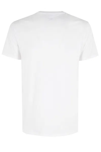 Lacoste Short Sleeve Crew Neck Pima Cotton Jersey T-shirt In White