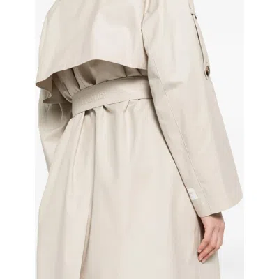 Max Mara The Cube Belted Double-breasted Coat In Neutral