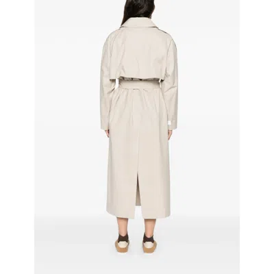 Max Mara The Cube Belted Double-breasted Coat In Neutral