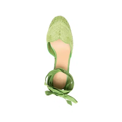 Castaã±er Cacia Tie-ankle Espadrilles In Green