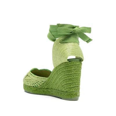 Castaã±er Cacia Tie-ankle Espadrilles In Green