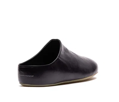 Mm6 Maison Margiela Anatomical Leather Sabot In Black