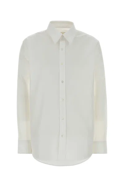 A.p.c. White Regular Solid Shirt In Neutral