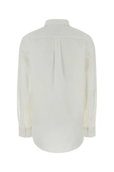 A.p.c. White Regular Solid Shirt In Neutral