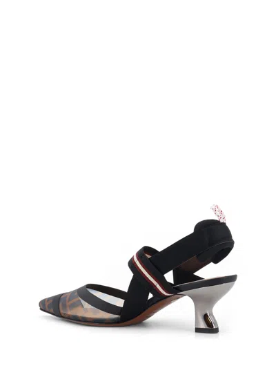 Fendi Tech Mesh Hummingbird Slingbacks Shoes