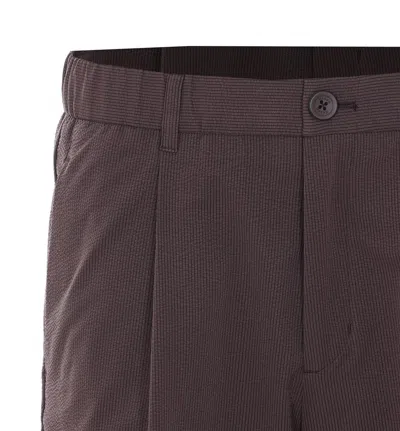Herno Dark Brown Polyester Bermuda In Brown